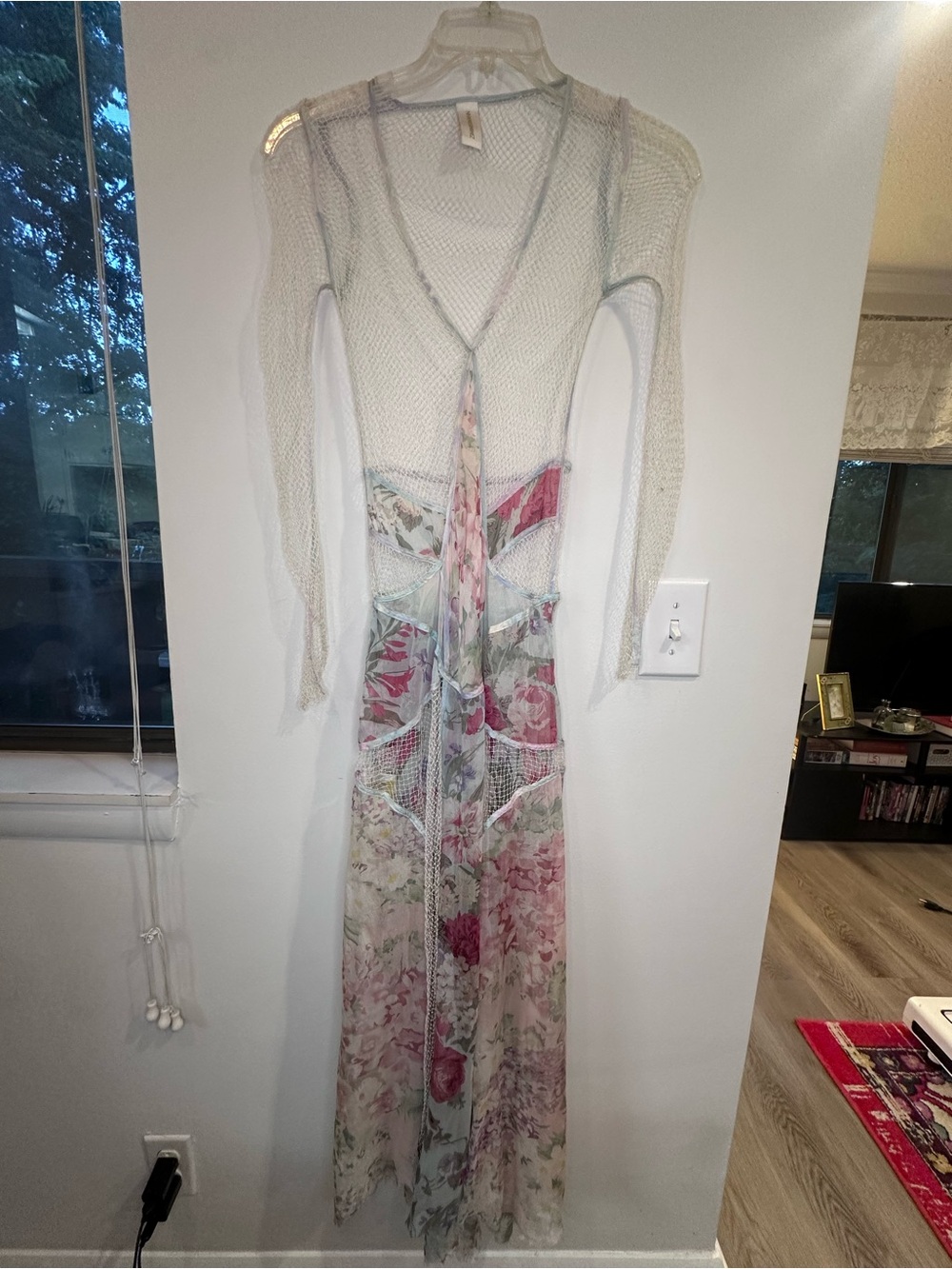 Zimmermann spliced floral Net Maxi Dress